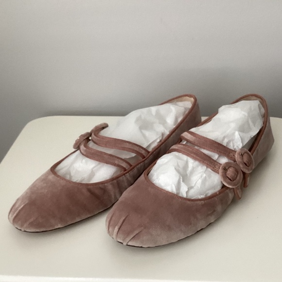 Nine West XYRE Velvet Mary Jane Ballet Flats - 7M - Picture 6 of 8